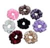 Picture of Stylish Satin Scrunchies Combo – Premium Silk Satin | 8 & 12 Pieces Multicolor Set for Women & Girls