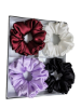 Picture of Stylish Satin Scrunchies Combo – Premium Silk Satin | 4 Pieces Multicolor Set for Women & Girls