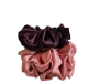 Picture of Stylish Satin Scrunchies Combo – Premium Silk Satin | 2 Pieces Multicolor Set for Women & Girls