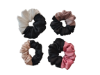 Picture of Dual-Tone Satin Scrunchies Combo-Medium -Pack of 4