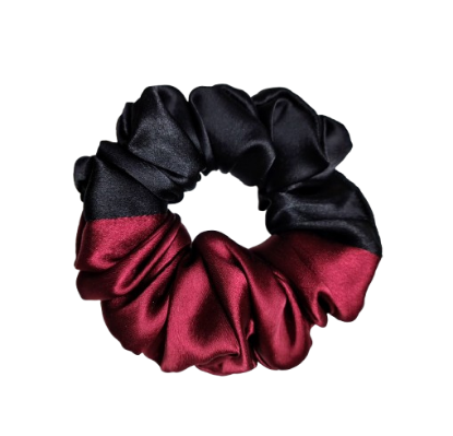 Picture of Stylish Dual-Tone Satin Scrunchies for Women & Girl