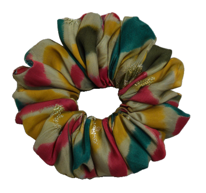 Picture of Mustard Bloom | Printed Scrunchies | Pack of 1