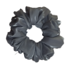 Picture of Slate Gray Organza Scrunchies | Medium Size | Elegant & Stylish Hair Accessory