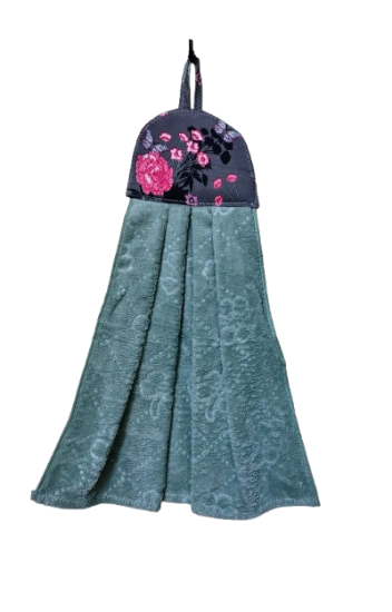 Picture of Hanging Hand Towels for Kitchen & Bathroom | Small Towels with Hanging Loop