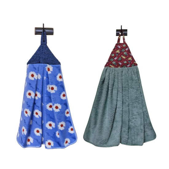 Picture of Hanging Hand Towels | Set of 2 for Kitchen & Bathroom